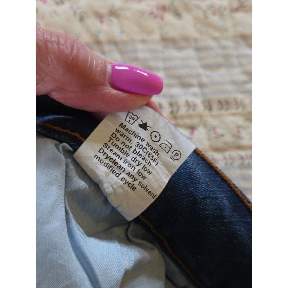 ASTYLISH Floral Patch Distressed Boyfriend Skinny Jeans, Size S BEACH PARTY! - Picture 12 of 13
